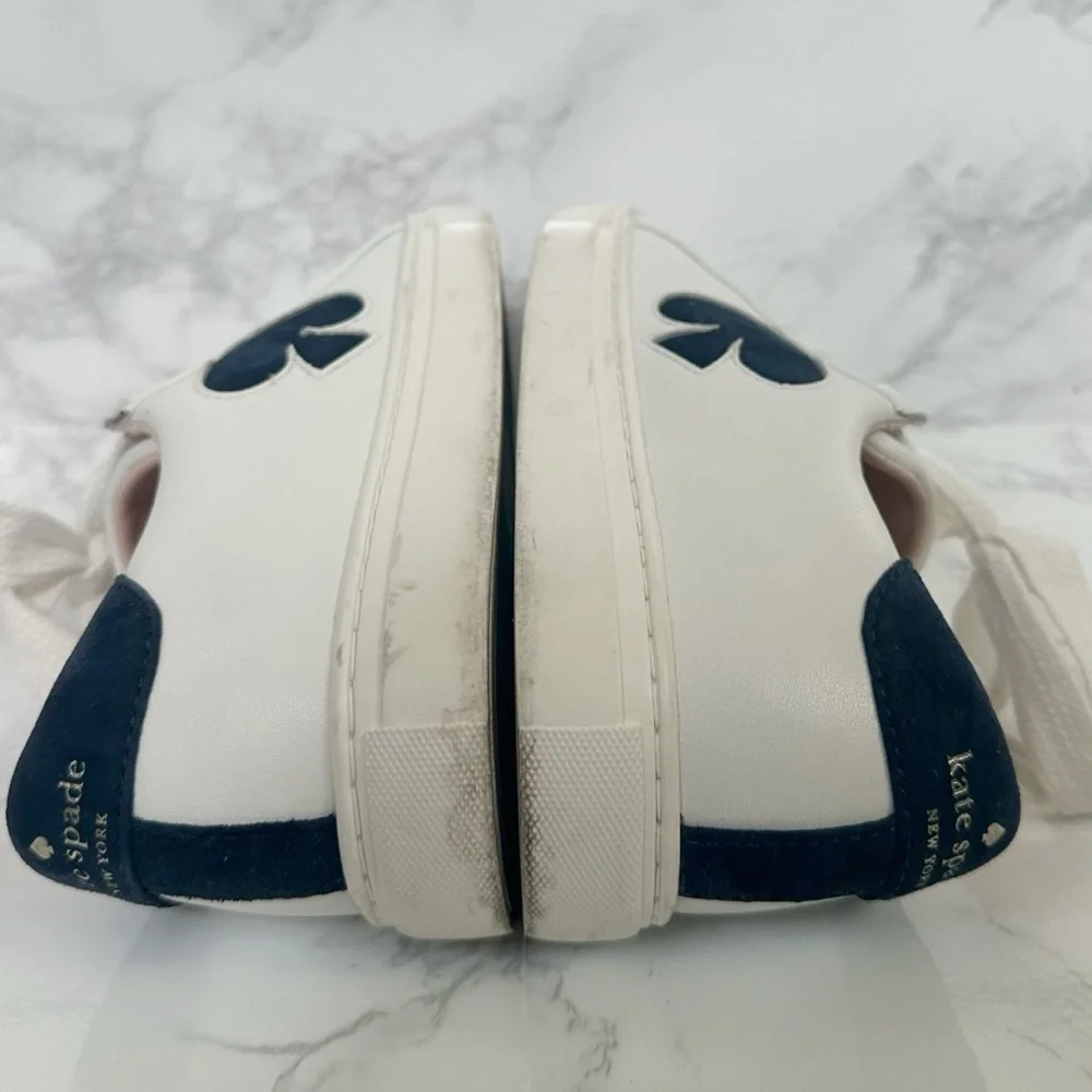 Kate Spade Fez White and Blue Sneakers - Picture 8 of 14